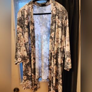 Floral asymmetrical sweater